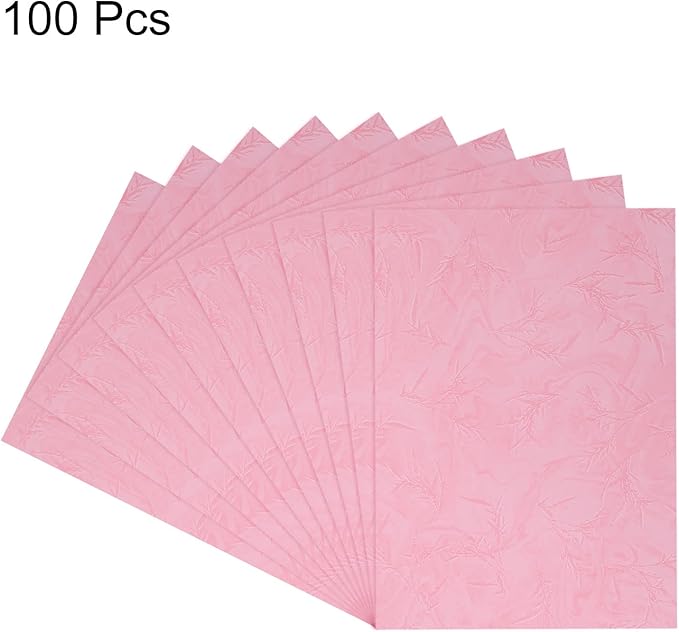 MECCANIXITY 100pcs A4 8-1/2 x 11.5 Inch Presentation Binding Covers Letter Size Leather Textured Grain Paper Un-Punched for Business Reports, Rose Pink