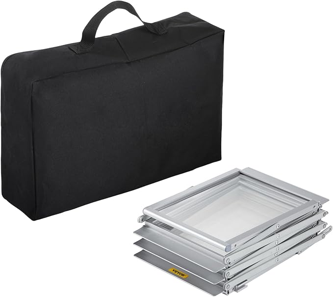 VEVOR Collapsible Literature Rack, Dual-Sided 6-Slot Leaflet Holder, Easy-to-Transport Brochure Stand with Travel Bag for Conferences and Office Use