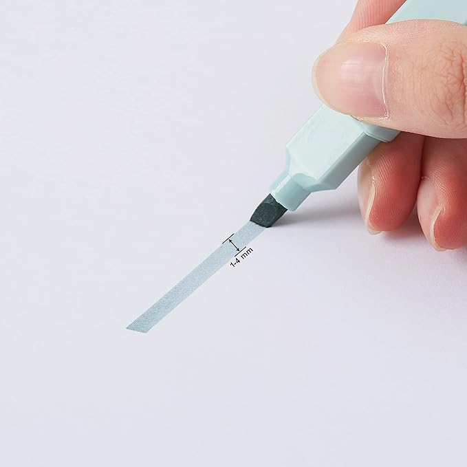 HPSIZEE Aesthetic Cute Highlighters Mild Assorted Colors With Soft Chisel Tip, No Bleed Dry Fast Easy to Hold, for Journal Bible Planner Notes School Office Supplies, 6 Pack - Youth