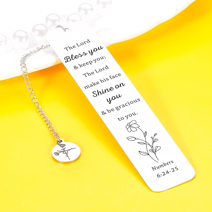 Baptism Gifts for Girls Kids, Inspirational Religious Cross Bookmark Gifts for Boss Lady Women Her Graduation Catholic Birthday Christmas Christian Church Gifts for Her