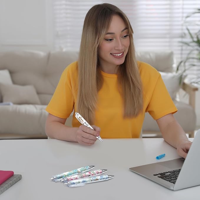 Tinlade 10 Pcs Christian Pens for Women Religious Ink Pens Easter Gifts Inspirational Quotes Bible Verse Ballpoint Funny Office Supplies for Women Men Coworker(Cross)