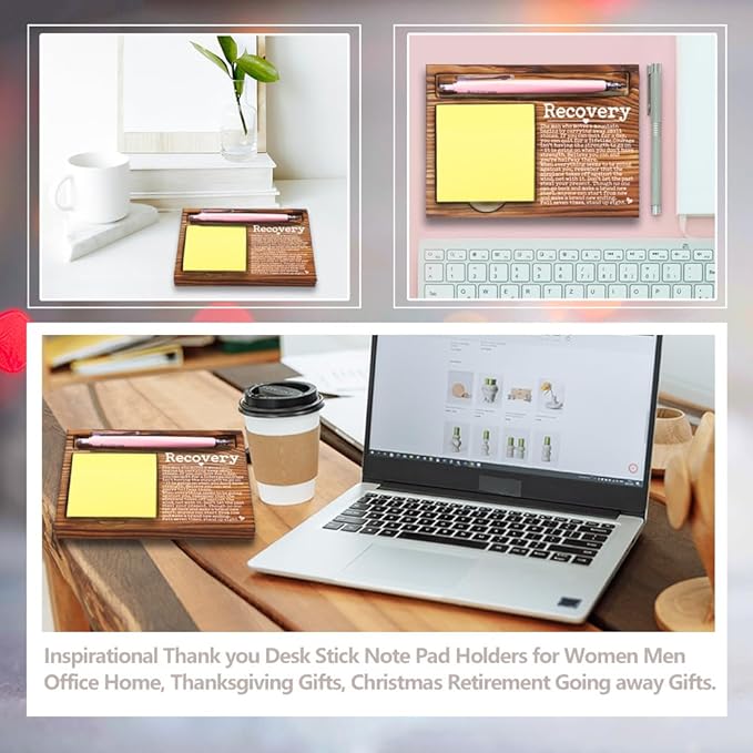 Inspirational Positive Affirmation Gift for Him Her, Positive Gifts for Women Coworkers Employees Work Bestie, Mental Health for Home Office Treatment Self-Stick Note Pad Holders-DW43