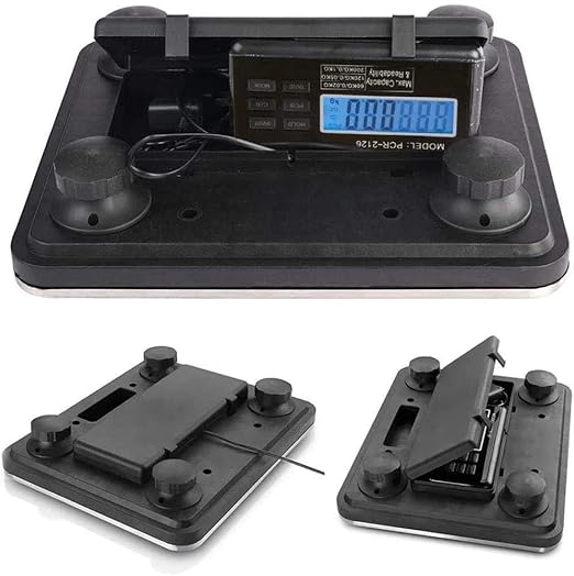 660lbs Postal Scale LCD Digital Scale Floor Platform Scale 300kg Capacity for Shipping Weighing