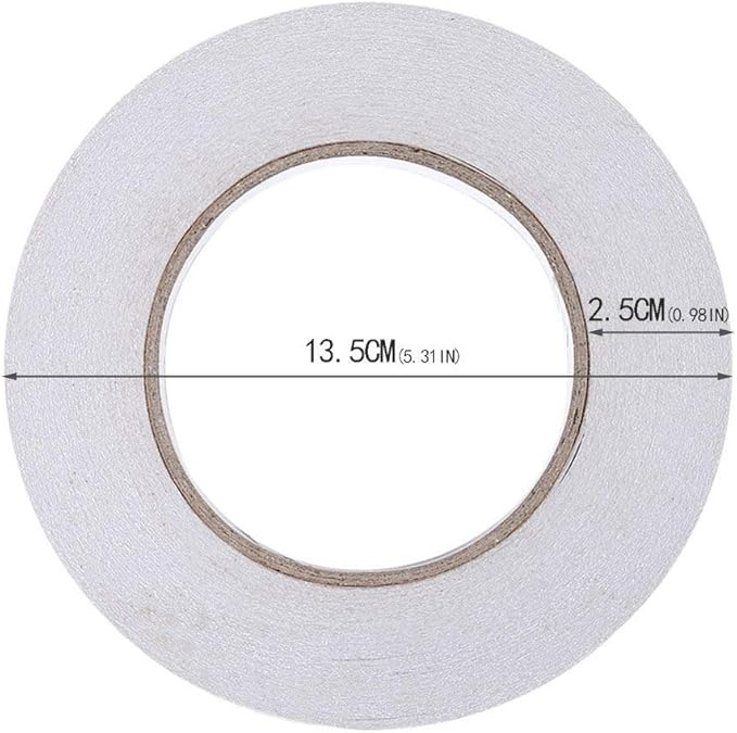 Ultra Thin Double Sided Adhesive Tape (1 Inch 55 Yards) Lasting, Acid Free & Heat Resistant, Double Sided Tape for Gifts, Photos, Scrapbooking, Documents, Wallpaper, Crafts, Card and Boxes