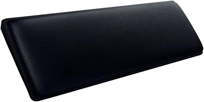 Razer Ergonomic Wrist Rest for Mini Keyboards: Plush Leatherette Memory Foam Cushion - Anti-Slip Rubber Feet