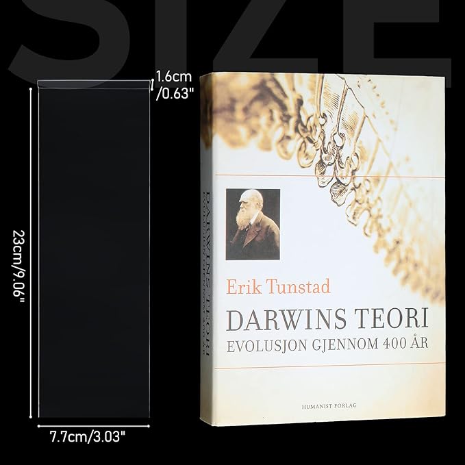 Containlol 15 Pieces Moveable Shelf Label Holders Clear Transparent Shelves Tags Index Card Pockets Library Markers Label Display Holder for Classroom Office Book(3.03 x 9.06 x 0.63 Inch)