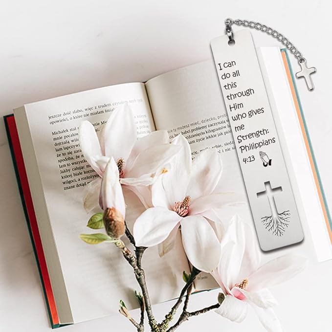 Inspirational Christian Gift for Women, Tassel with Bible Verse Bookmark Funny Gift for Women, Christmas Birthday Bookmarks Gifts for Female Bookworms Friends Sister Girl Book Club Religious Gift-ZB3