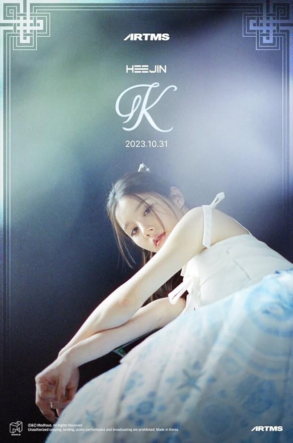 HEEJIN K 1st Mini Album CD+Booklet+Special Class objekt+Sticker+Folded Poster on Pack+Clear photocard+Photo Stand+Tracking Sealed (Random Version)