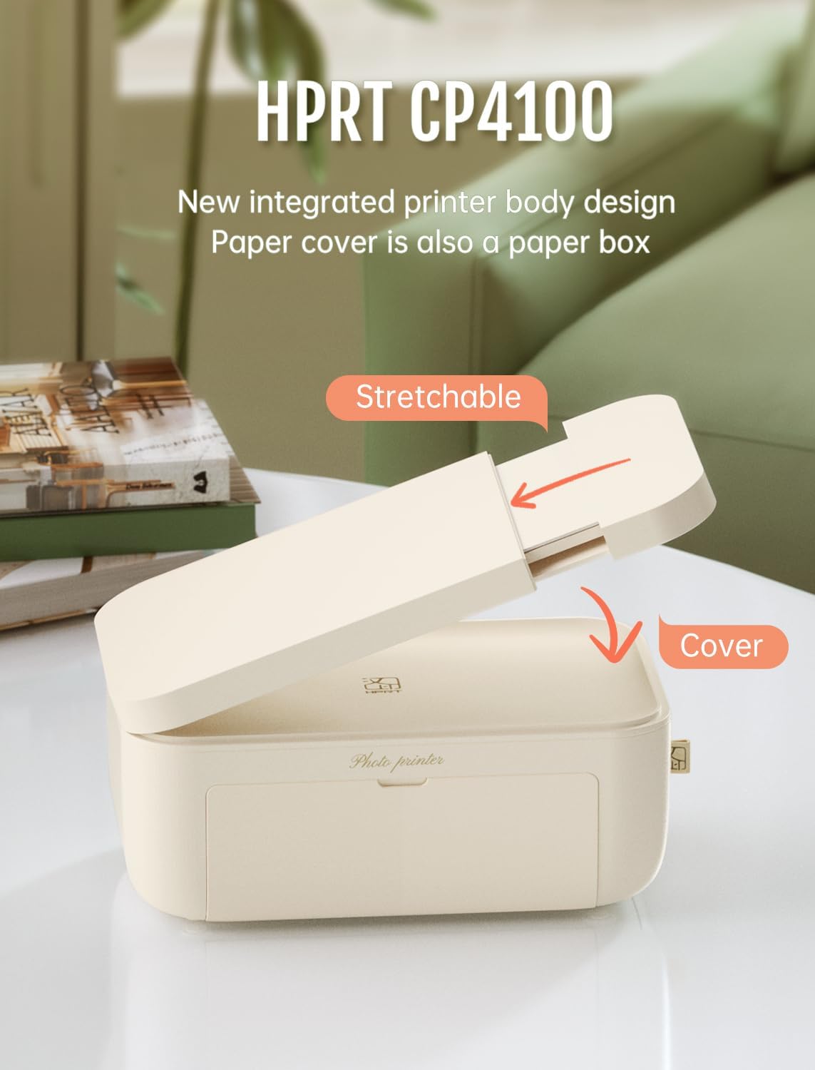 HPRT Photo Printer 4x6,+20 Sheets&1ribbon,Wi-Fi Wireless Instant Picture Printer for iPhone, Android, Smartphone, Thermal Dye-Sublimation, AR Video Printing,Portable Photo Printers for Home Use