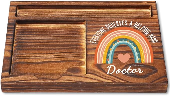 Doctor Sticky Note Holder, Doctor Appreciation Gifts, Thank You Gifts for Doctor, Doctor Birthday Gifts for Men, Doctor Office Decor Self-Stick Note Pad Holders YB384