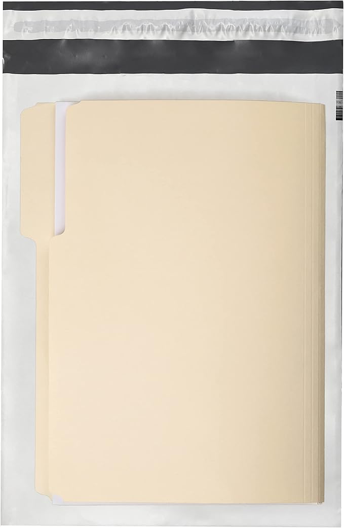 Colored Poly Mailers Pack of: (White, 10" x 13" pack of 500) Be creative with your packaging with Colored mailers