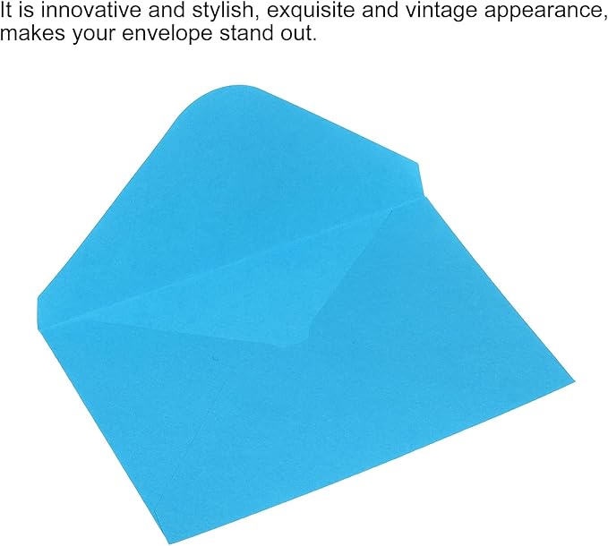 PATIKIL Mini Envelopes, 50 Pack Gift Cards Business Cards Envelope for Greeting Weddings, Light Blue
