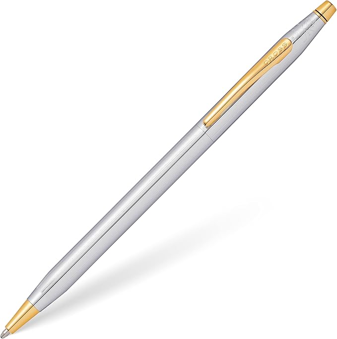 Cross Classic Century Refillable Ballpoint Pen, Medium Ballpen, Includes Luxury Gift Box - Medalist Chrome
