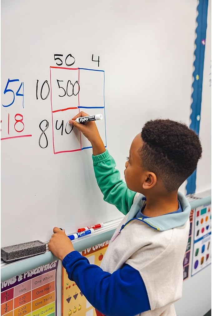 EXPO Dry Erase Markers, Low Odor Ink, Assorted Colors, Chisel Tip, 16 Count