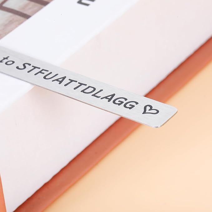 Funny Spicy Bookmark for Women Book Lover Bookish Nerd Bookworm Gifts Christmas Stocking Stuffers Birthday Book Club Gifts for Friends BFF Reading Present Metal Dirty Bookmarks for Adults Women Her