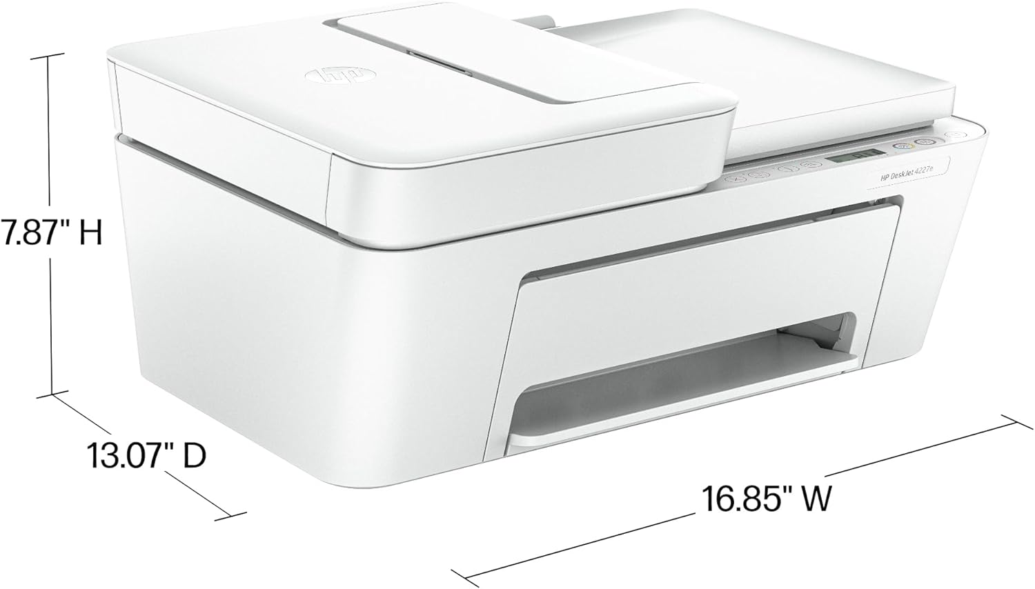 HP DeskJet 4227e Wireless All-in-One Color Inkjet Printer, Scanner, Copier, Best-for-Home, 3 Months of Instant Ink Trial Included (6W7F0A)