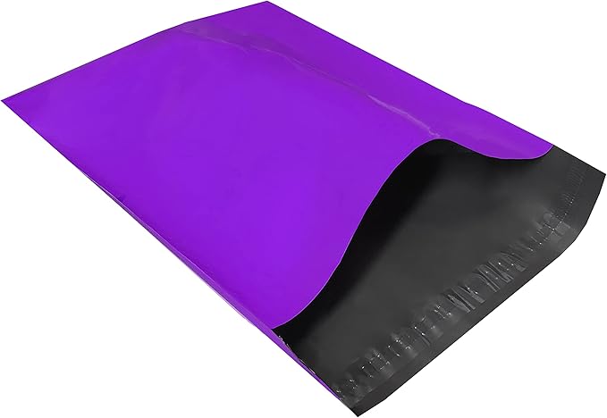 Colored Poly Mailers Pack of: Be creative with your packaging with Colored mailers (Purple, 12" x 15.5" pack of 500)