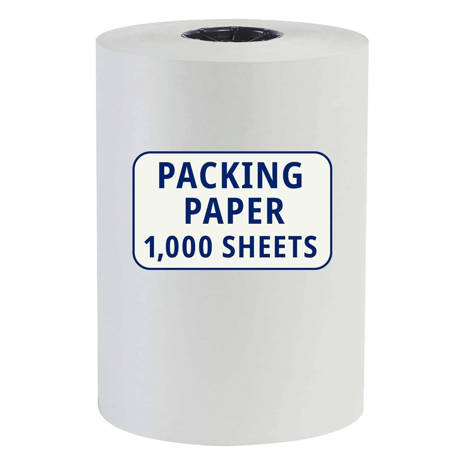 BOX USA Packing Paper Roll 1440'L x 20"W - 1,000 Sheets 17” Long Equivalent - Large White Newsprint for Shipping, Packaging, Storage and Moving Supplies