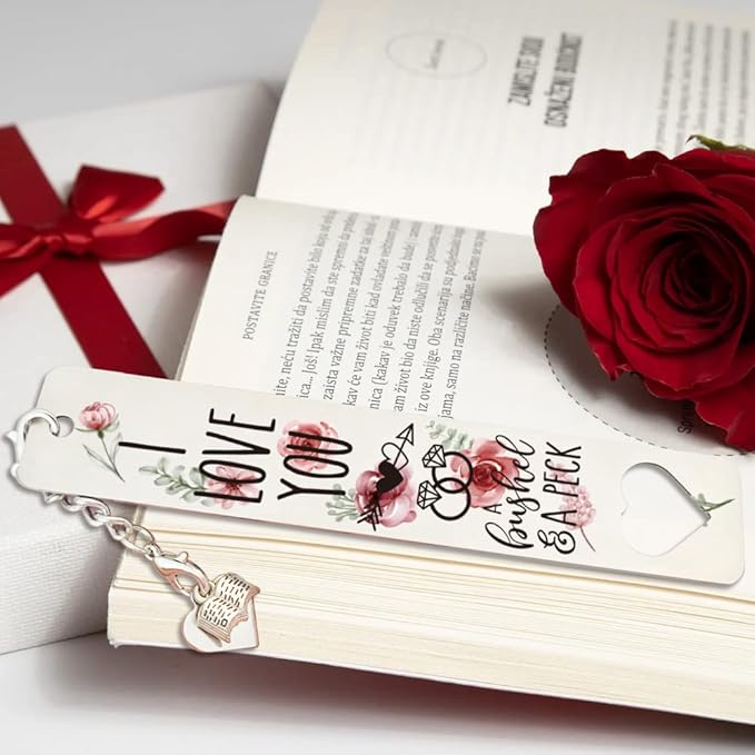 Wedding Gifts for Teacher, Friends, Women, Men, Book Lover, Bookworm, Colleague, Inspirational Bookmarks for Women, Men, Anniversary Gift for Book Lover, Reader, Bookworm-WB71