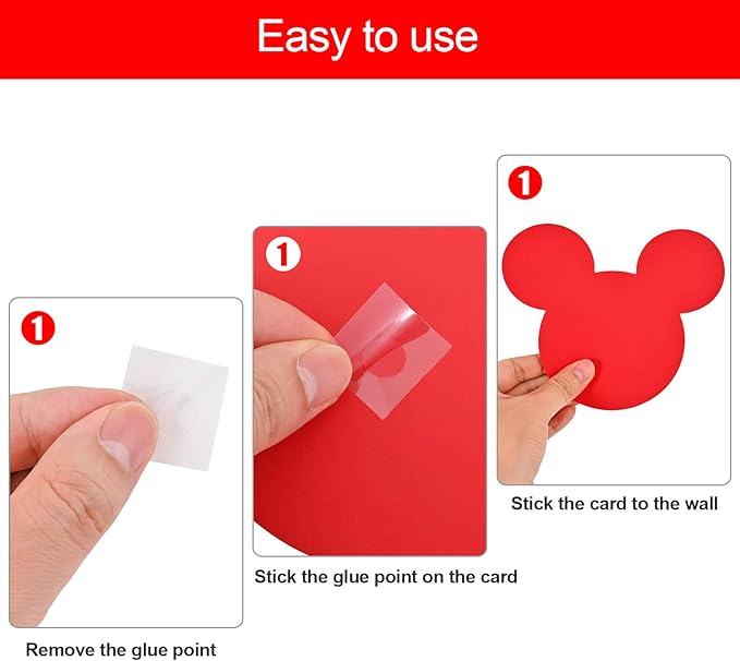 45 Pcs Mouse Cutouts Silhouette Mouse Birthday Paper Decorations for Theme Party Supplies School Bulletin Board Craft Home Wall Decor