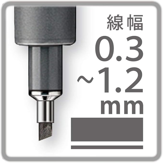 STAEDTLER 308 C2-9 Pigment Liner Black Chisel Tip 0.3-3.00 mm