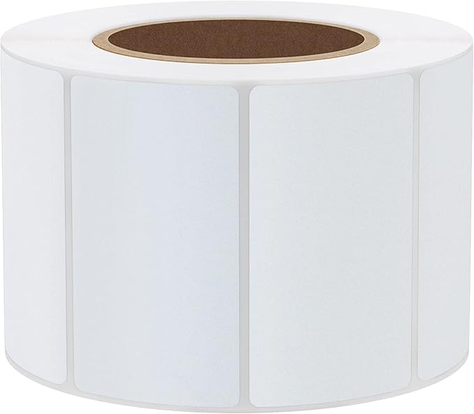 Hybsk 2.25x1.25 inch Direct Thermal Labels for Barcodes, Address, Compatible with Rollo Label Printer & Zebra Desktop Printers (2.25"x1.25",2 Rolls White)