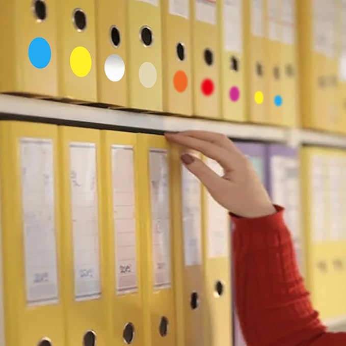 1200 Pieces 0.75 Inch Round Color Coding Label Garage Sale Stickers Blank Yard Sale Price Stickers Permanent Adhesive Dots Stickers,Easily Writable with Perforation Line (Silver)