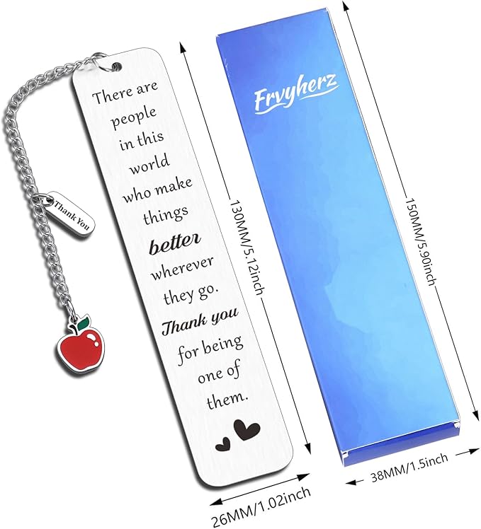 Teacher Appreciation Gifts for Women, Teacher Christmas Gifts, Teacher Gifts for Women, Teacher Birthday Gifts, Valentines Day Gifts for Teachers, End of Year Teacher Gifts, Teacher Thank You Bookmark