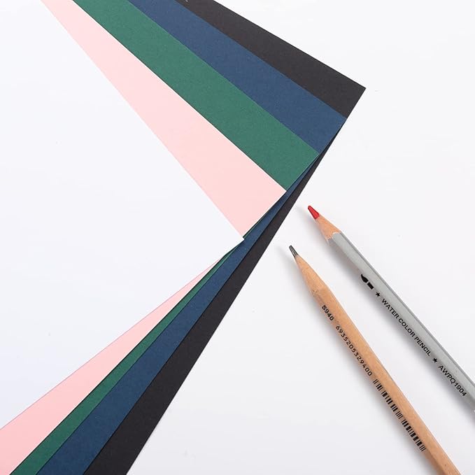 100 Pack Thick Paper Cardstock Blank Heavy Cards Stock for Invitations, Greeting Cards Making, Postcards, Photos, 250GSM Thick Paper (Navy Blue, 8.5x11 inches)