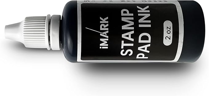 iMARK Premium Refill Ink for Self-Inking Stamps, Daters and Stamp Pads (2 oz, Black)