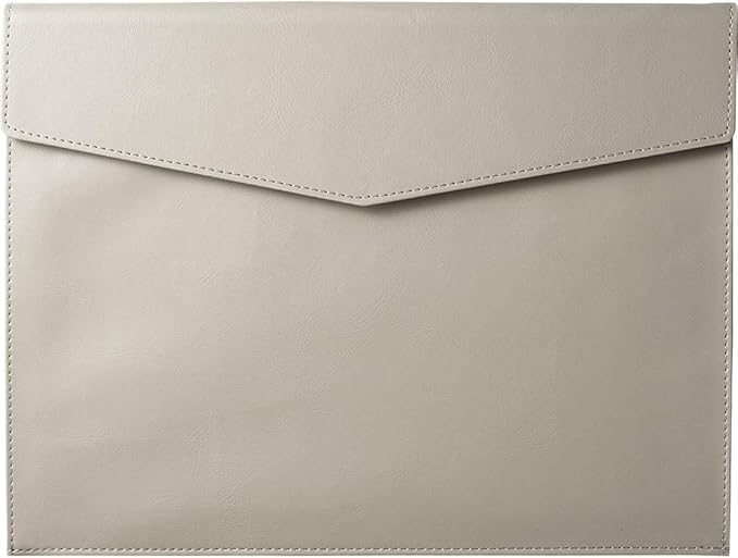King Jim 1997LU Document Case, A4 Size, Synthetic Leather, Leather, U Gray