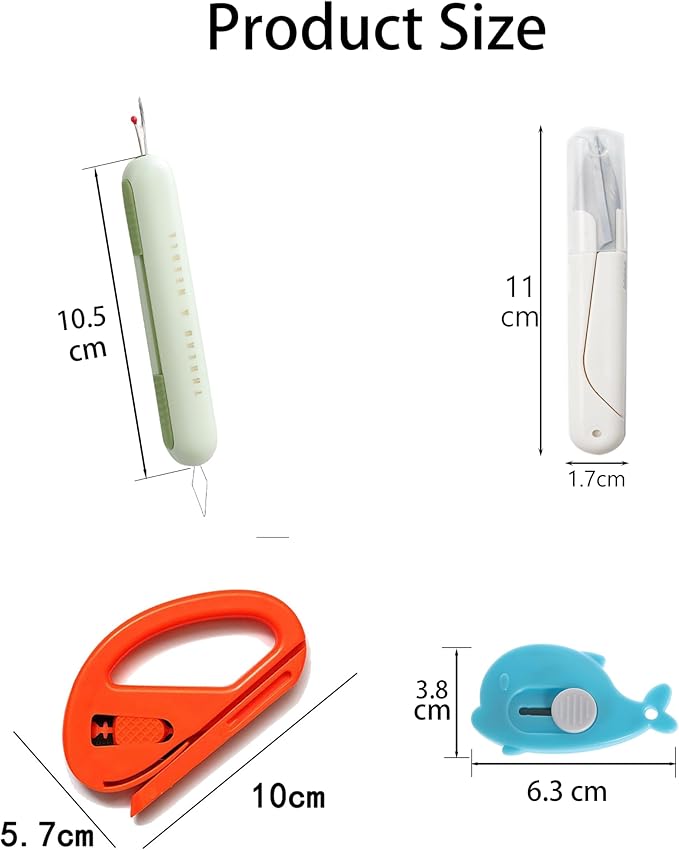 Multifunctional Cutting Set Gift Paper Cutter Sewing Fabric Scissors Mini Box Opener Auto Recycling Cutting Scissors Needle Threading Tool Car Decal Color Changing Tool Knife Clothes Opener