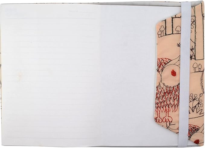 BLBMH Book Covers for Paperbacks Fit for 5.5x8.4 inch Adjustable Book Sleeve Cover for A5 Books Soft Cloth Protector for Notebook Journal - Owl