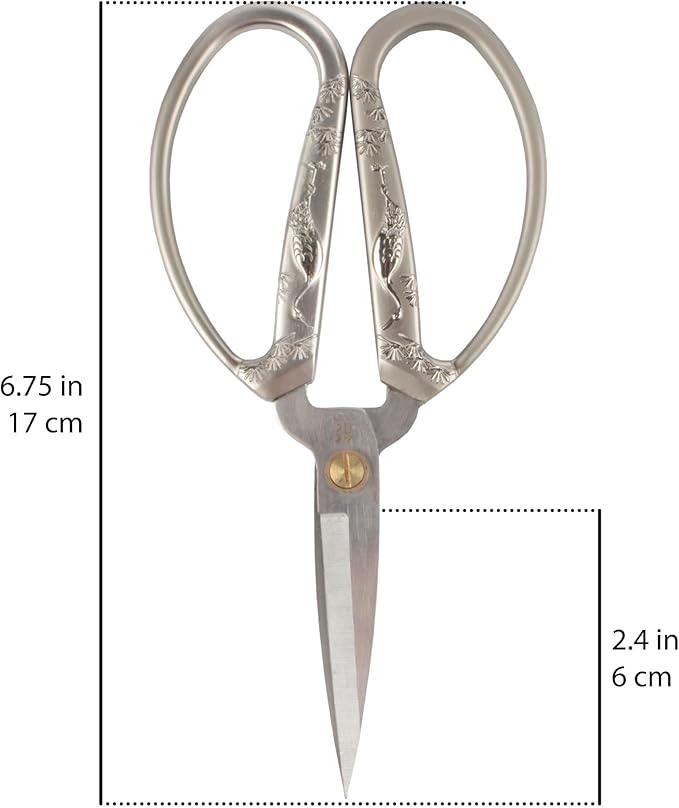 JubileeYarn Classic Chinese Small Embroidery Craft Scissors - Bronze, Copper, Silver - 3 Scissors Each