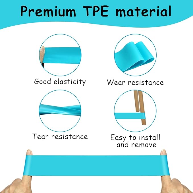 20 Pack Chair Bands for Kids with Fidgety Feet, ADHD Tools for Kids, ROOKEA Sensory Room Must Haves for Adhd Kids Fidget Chair Bands Autism Classroom Must Haves ADHD Tools for Classroom Home Chairs