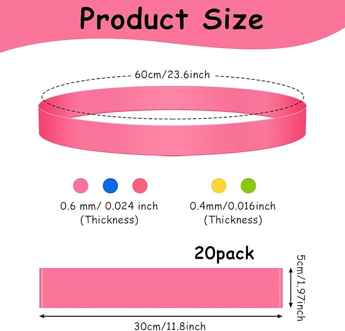 20 Pack Chair Bands for Kids with Fidgety Feet, ADHD Tools for Kids, ROOKEA Sensory Room Must Haves for Adhd Kids Fidget Chair Bands Autism Classroom Must Haves ADHD Tools for Classroom Home Chairs