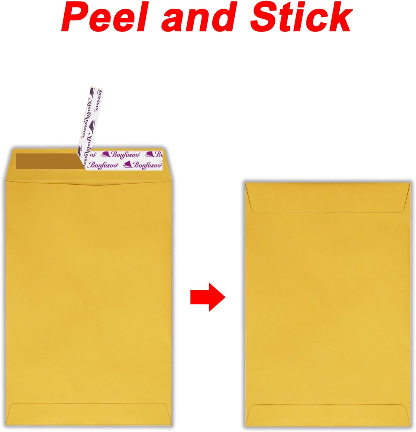 300 Pack 10x13 Brown Catalog Envelopes Peel & Seal Security Mailing Envelopes 120GSM Kraft Paper self Seal Envelopes for Invitations Papers Photos Documents Pictures Papers Files