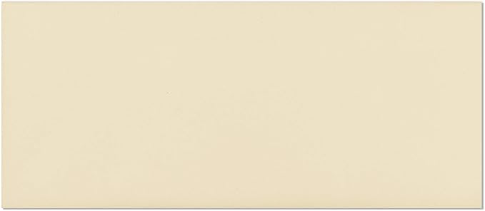 EnDoc #9 Colored Envelopes - 100 Pack - Cream Pastel Color 3 7/8 x 8 7/8 envelope, Letter Size, For Home, Offices, Holiday, Invoices and Mailings