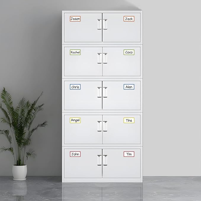 Colored Border Magnetic Dry Erase Labels 4x2 Inch, Reusable Dry Erase Magnet Labels for whiteboard，Pack of 40