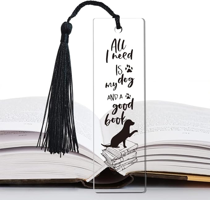 Dog Bookmark Inspirational Bookmark Gifts for Women Dog Owner Girls Bookworm Sister Daughter Lovers Book Female Friend Sister Gifts Friendship Gifts