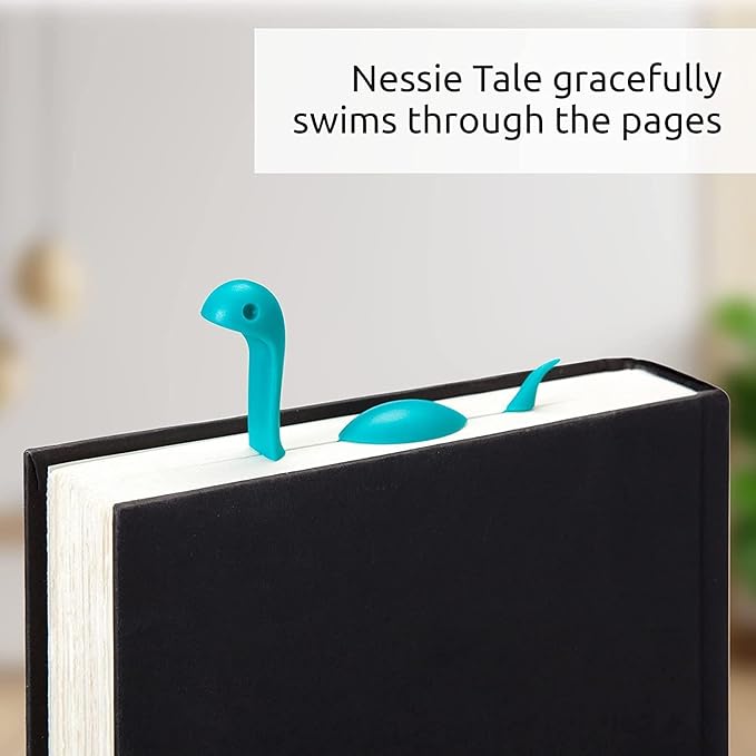 OTOTO Nessie Tale Book Mark - Turquoise Pagekeeper Bookmark - Unique Gifts for Readers, Women & Men - Pretty Lightweight Plastic Manga Bookmark for Girls, Boys, Kids