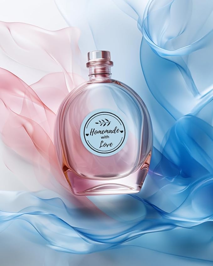 Phomemo 2” Color Circle Thermal Labels, Self-Adhesive Round Direct Sticker Labels, Circular Thermal Printer Label for Logo Design, Name/Price Tag, Thanks Card, Address, QR Code, 750 Labels/Roll, Blue