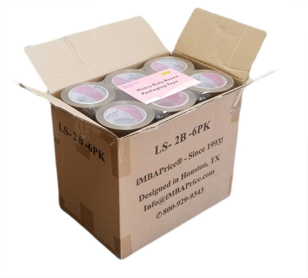 iMBAPrice Sealing Tape - 1 Box of Premium (36 Roll of 110 Yards) 36x330 Feet Long 2" Wide Brown Shipping Packaging Tape