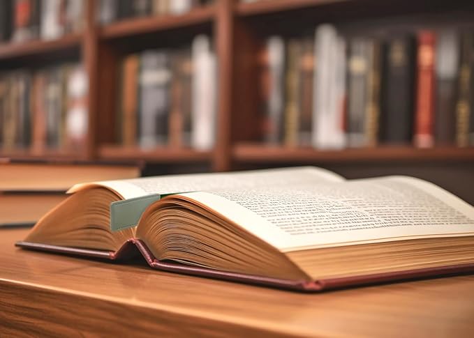 Bible Ribbon Bookmark Artificial Leather Multiple Page Marker with 5 Color Ribbons for Book Lover Reader Teacher Student Christmas Gift (Gray)