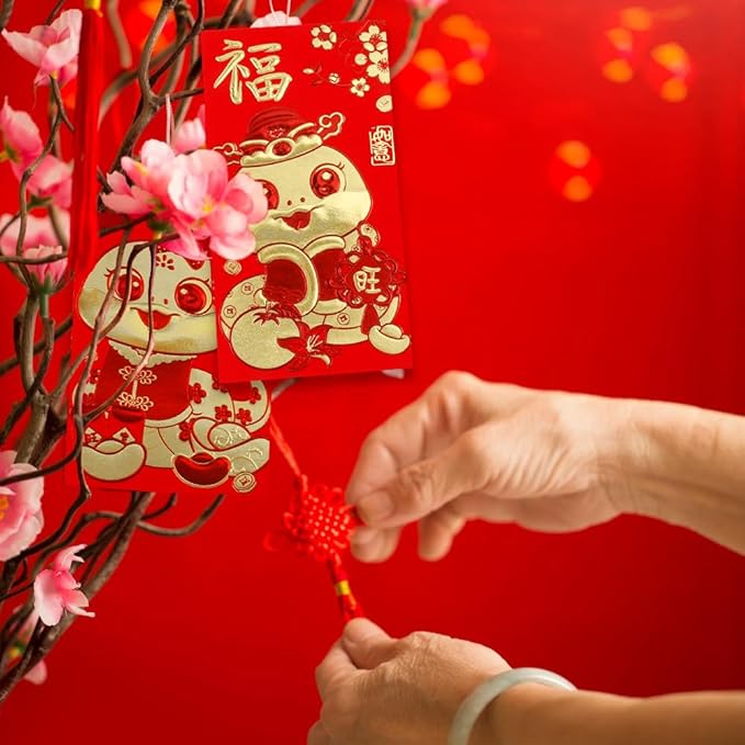 Red Envelope Snake 2025, 72 Pcs Cute Red Envelopes Chinese, Chinese New Year Red Envelopes, Lunar New Year Envelopes, Red Packets, Hong Bao, Lucky Money Envelopes for Wedding Birthday Spring Festival