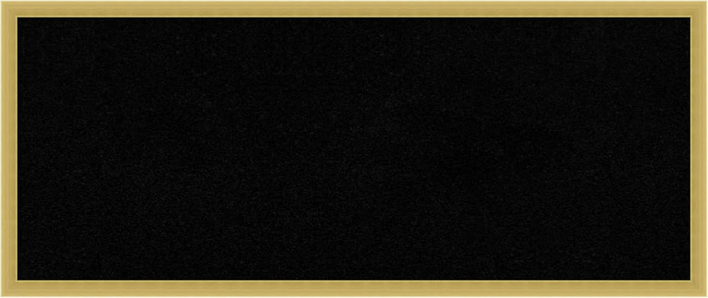 Amanti Art Black Cork Board for Wall, 13x31 Vision Board with Gold Wood Frame, Medium Corkboard Office Decor for Home Organization, Modern Contemporary Corkboard Pinboard to display items for home