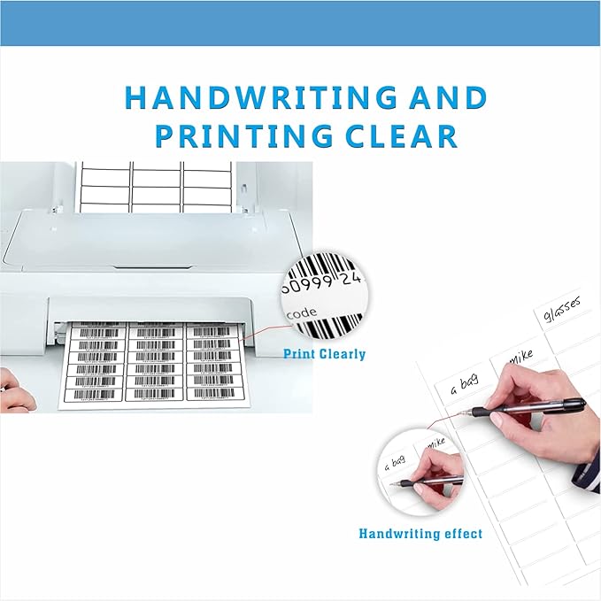 Address Labels, JIQEZNL Premium 1" x 2-5/8" Mailing Labels for Envelopes, 900 Address Label Sticker Paper for Laser/Ink Jet Printer, White Blank Printable Sticker Labels 30 Per Sheet 8.5"×11"