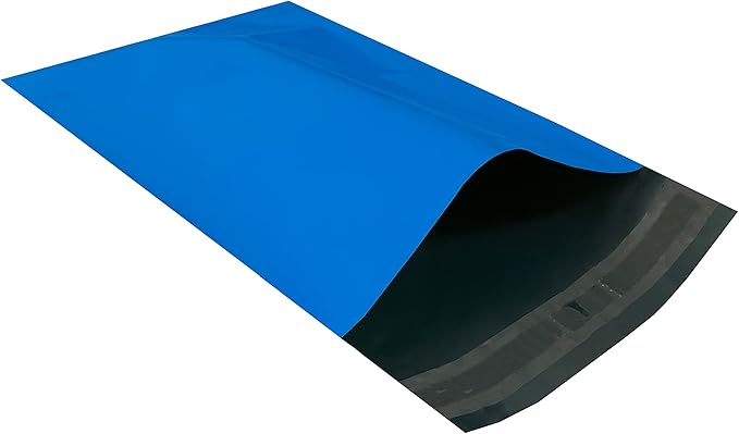 Colored Poly Mailers Pack of: Be creative with your packaging with Colored mailers (Blue, 6" x 9" pack of 200)