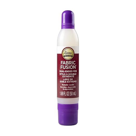 Aleene's 40670 Fusion Dual-Ended Pen 1.69 fl oz, Permanent Fabric Adhesive, No Sew Solution