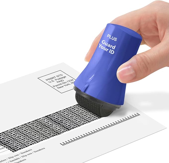 Advanced ID Roller 3-Pack Wide (Blue, Pink, Purple) - Protect Your Privacy & Prevent Identity Theft with Guard Your ID Theft Protection, ASOTV